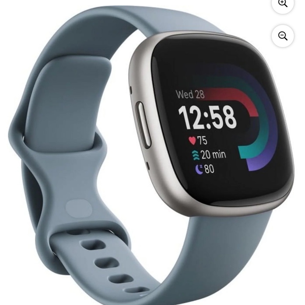 Fitbit Smartwatch - Silver and Blue